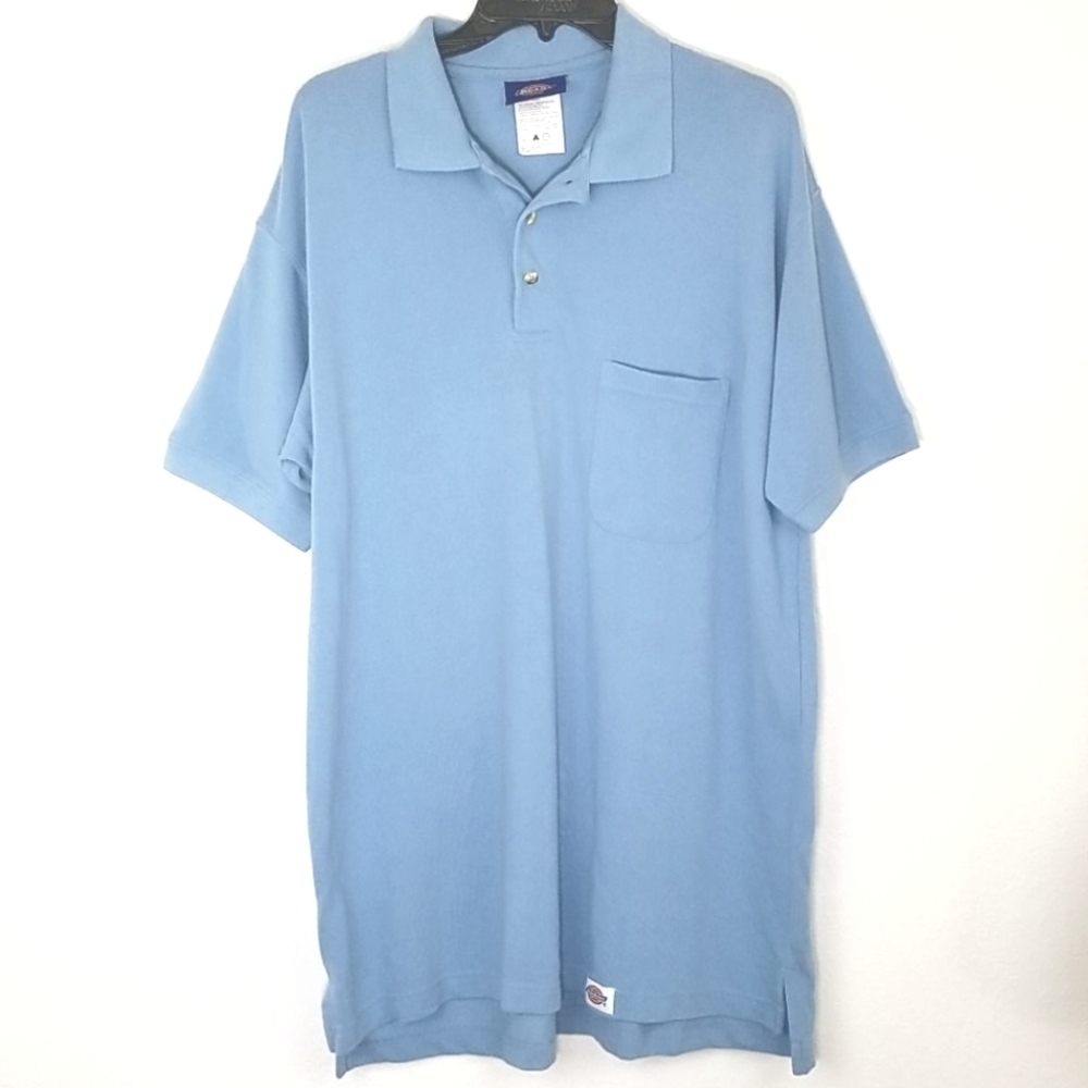 DICKIES Light Blue Short-Sleeve Shirt, size L